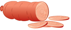 Boiled sausages